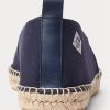 Espadrille de pânză cu monogramă Ralph Lauren Bowsworth pentru bărbați bleumarin Espadrille de pânză cu monogramă Ralph Lauren Bowsworth pentru bărbați bleumarin