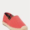 Pantofi casual de pânză spălat Cevio Ralph Lauren roșii pentru bărbați Pantofi casual de pânză spălat Cevio Ralph Lauren roșii pentru bărbați