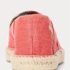 Pantofi casual de pânză spălat Cevio Ralph Lauren roșii pentru bărbați Pantofi casual de pânză spălat Cevio Ralph Lauren roșii pentru bărbați
