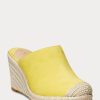 Espadrille galbene Ralph Lauren Pennie din piele intoarsa pentru dama Espadrille galbene Ralph Lauren Pennie din piele intoarsa pentru dama