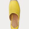 Espadrille galbene Ralph Lauren Pennie din piele intoarsa pentru dama Espadrille galbene Ralph Lauren Pennie din piele intoarsa pentru dama