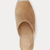 Espadrille Ralph Lauren Pennie din piele intoarsa kaki pentru femei Espadrille Ralph Lauren Pennie din piele intoarsa kaki pentru femei