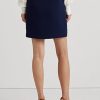 Fuste crep crepon/blumarin pentru femei Ralph Lauren, cu nasturi în față, în două tonuri Fuste crep crepon/blumarin pentru femei Ralph Lauren, cu nasturi în față, în două tonuri