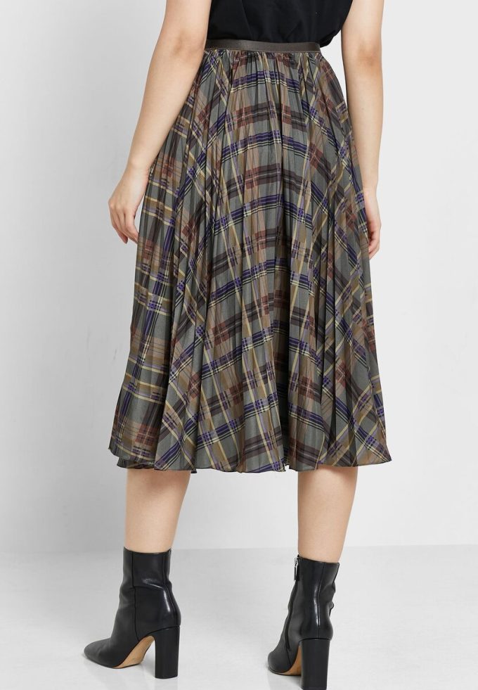 Fuste cu talie înaltă plisate Ralph Lauren de damă multicolore Fuste cu talie înaltă plisate Ralph Lauren de damă multicolore