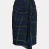 Fuste de damă multicolore Ralph Lauren în carouri cu cataramă Fuste de damă multicolore Ralph Lauren în carouri cu cataramă