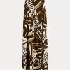 Fuste din voile de in cu imprimeu zebră Ralph Lauren Liliosa pentru femei maro Fuste din voile de in cu imprimeu zebră Ralph Lauren Liliosa pentru femei maro