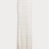 Fuste maxi ornamentate Ralph Lauren Fontanna de damă albe Fuste maxi ornamentate Ralph Lauren Fontanna de damă albe