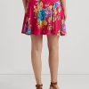 Fuste multicolore de damă Ralph Lauren Floral Georgette Fuste multicolore de damă Ralph Lauren Floral Georgette