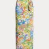 Fuste multicolore din voile de in pentru femei Ralph Lauren Danyelle