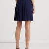 Fuste în georgette plisate Ralph Lauren pentru femei bleumarin