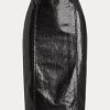 Fuste negre din piele de capră cu relief Cynthia Ralph Lauren Fuste negre din piele de capră cu relief Cynthia Ralph Lauren