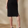 Fuste negre Ralph Lauren Cindy din lână elastică creponată Fuste negre Ralph Lauren Cindy din lână elastică creponată