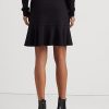 Fuste Ponte cu Volane Ralph Lauren pentru femei negre