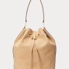 Geantă Andie mare din nubuck Ralph Lauren Buff pentru femei Geantă Andie mare din nubuck Ralph Lauren Buff pentru femei
