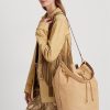 Geantă Andie mare din nubuck Ralph Lauren Buff pentru femei Geantă Andie mare din nubuck Ralph Lauren Buff pentru femei