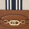 Geantă de mână Andie mare din pânză Ralph Lauren Lauren Tan/ Navy Stripe Geantă de mână Andie mare din pânză Ralph Lauren Lauren Tan/ Navy Stripe