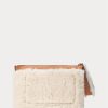 Geantă de mână Ralph Lauren Shearling Plic pentru femei Honey/Cream Geantă de mână Ralph Lauren Shearling Plic pentru femei Honey/Cream