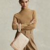 Geantă de mână Ralph Lauren Shearling Plic pentru femei Honey/Cream Geantă de mână Ralph Lauren Shearling Plic pentru femei Honey/Cream