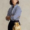 Geantă de mână Ralph Lauren The Pony de aur pentru femei