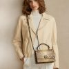 Geantă de mână Ralph Lauren The Python RL cu mâner superior pentru femei, Copper Geantă de mână Ralph Lauren The Python RL cu mâner superior pentru femei, Copper