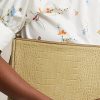 Geantă de mână Sand pentru femei Ralph Lauren, din piele în relief Geantă de mână Sand pentru femei Ralph Lauren, din piele în relief