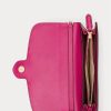Genți Crossbody Adair medii din piele Ralph Lauren Fuschia Berry pentru femei