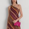 Genți Crossbody Adair medii din piele Ralph Lauren Fuschia Berry pentru femei