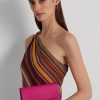 Genți Crossbody Adair medii din piele Ralph Lauren Fuschia Berry pentru femei