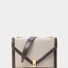Genți Crossbody cu lanț de plic de pânză Ralph Lauren Polo ID, natural/tutun