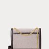 Genți Crossbody cu lanț de plic de pânză Ralph Lauren Polo ID, natural/tutun