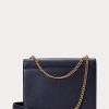 Genți crossbody cu lanț plic din piele Ralph Lauren Polo ID pentru femei Midnight Navy