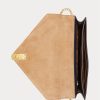 Genți crossbody cu lanț plic din piele Ralph Lauren Polo ID pentru femei Midnight Navy