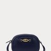 Genți crossbody Jordynn medii din piele Ralph Lauren de la marina franceză
