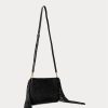Genți crossbody medii Elaina din piele Ralph Lauren pentru femei negre