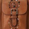 Genți Crossbody Noa medii din piele cu împânzire Ralph Lauren pentru femei Lauren Tan