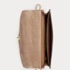 Genți Crossbody Ralph Lauren Polo ID din piele de vițel, maro, pentru femei
