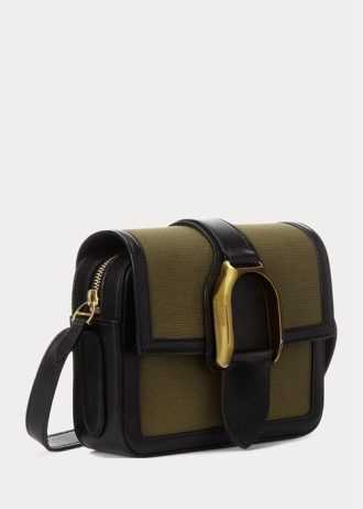 Genți Crossbody Welington din pânză Ralph Lauren Olive pentru femei