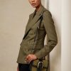 Genți Crossbody Welington din pânză Ralph Lauren Olive pentru femei