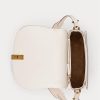 Genți de șa din piele matlasată Ralph Lauren Polo ID Ivory pentru femei Genți de șa din piele matlasată Ralph Lauren Polo ID Ivory pentru femei