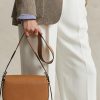 Genți de șa Ralph Lauren Polo ID din piele de vițel de culoare maro Genți de șa Ralph Lauren Polo ID din piele de vițel de culoare maro
