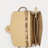Genți de cruce Adair medii Ralph Lauren din piele artificială de șarpe Parchment pentru femei