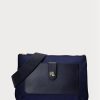 Genți de cruce pentru femei Ralph Lauren Oxford medii Jamey bleumarin