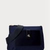 Genți de cruce pentru femei Ralph Lauren Oxford medii Jamey bleumarin