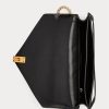 Genți de cruce pentru femei Ralph Lauren Polo ID Suede Envelope Crem/Negru