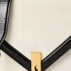 Genți de cruce pentru femei Ralph Lauren Polo ID Suede Envelope Crem/Negru