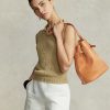 Genți de damă naturale Ralph Lauren Stud Vachetta mari cu găleată Bellport Genți de damă naturale Ralph Lauren Stud Vachetta mari cu găleată Bellport