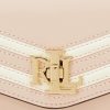 Genți de damă Ralph Lauren din piele Nappa roz deschis/vanilie mici Tayler
