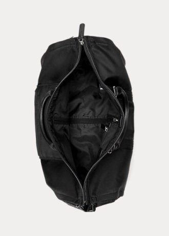 Genți de îmbrăcăminte hibride Ralph Lauren, negre, cu finisaje din piele