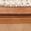 Genți de tote Bellport mari, croșetate, cu ornamente din piele Ralph Lauren, Parchment Cream