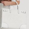 Genți de tote Devyn mari de pânză cu ochi Ralph Lauren, albe/albe Genți de tote Devyn mari de pânză cu ochi Ralph Lauren, albe/albe